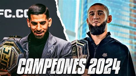 Los Campeones De UFC Al Final De 2024 YouTube