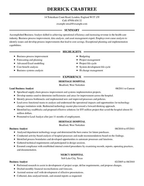 Business Resume Examples Business Sample Resumes Livecareer