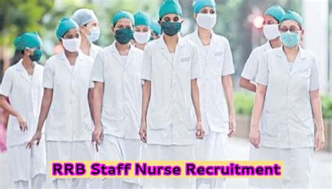 Rrb Staff Nurse Recruitment Notification Pdf Apply Online