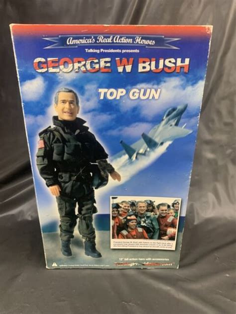 George W Bush Top Gun Doll With Accessories Limited Edition Action