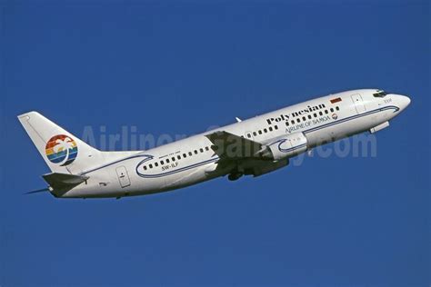 Aerial View Of Polynesian Airlines Boeing