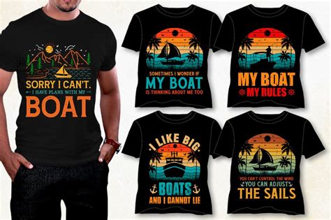 Boat T Shirt Design Bundle Buy T Shirt Designs