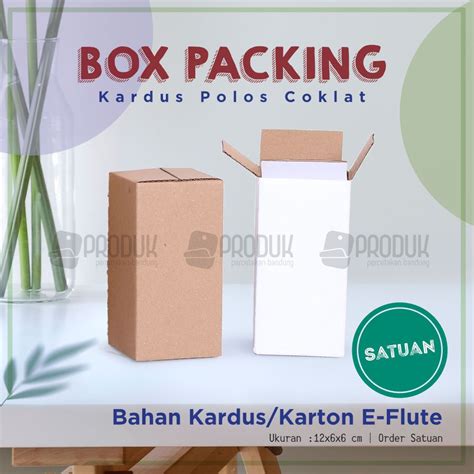 Jual Box Kardus Baru X X Cm Dus Packing E Flute Kardus Karton