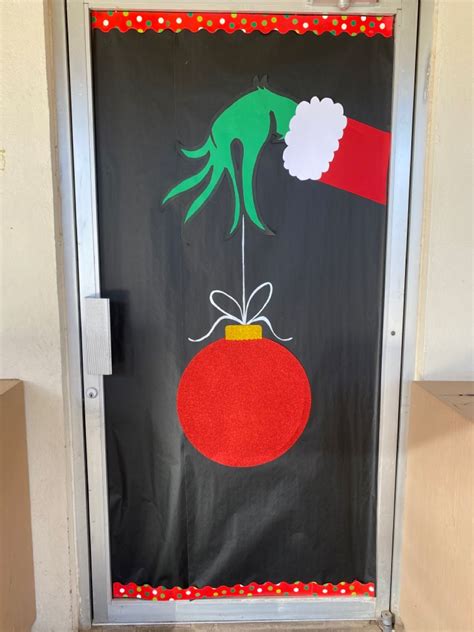 Grinch Hand Door Door Decorations Classroom Christmas Classroom