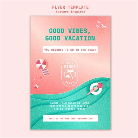 Free PSD | Textured beach banner template