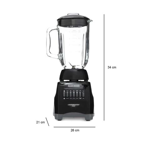 Licuadora Black Decker Bl Bg Color Negro Con Vaso De Vidrio