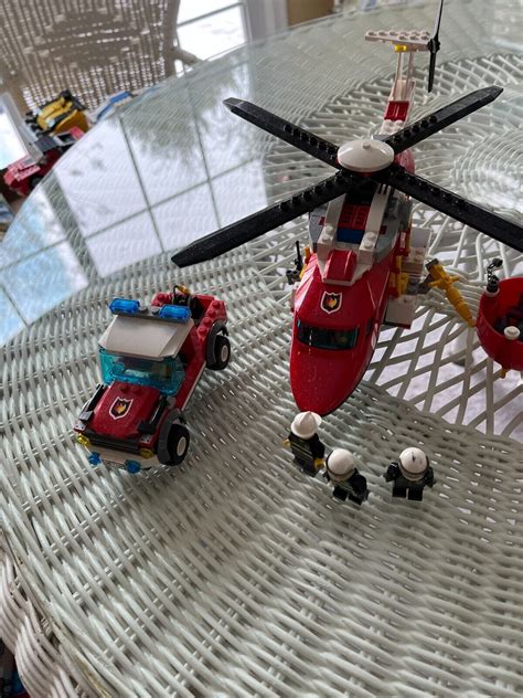 Lego City Fire Helicopter 7206 673419129541 Ebay