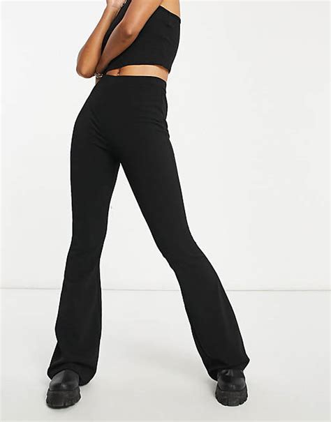 Asos Design Jersey Slim Kick Flare Suit Pants Asos