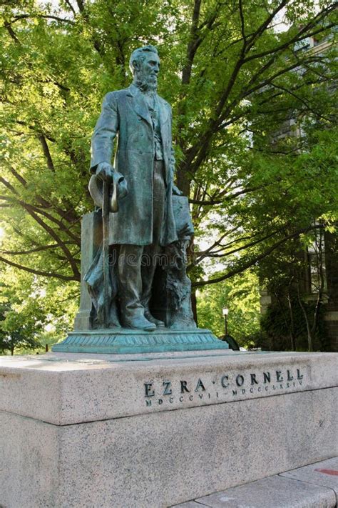 Ezra Cornell Statue. Ezra Was the Founder of Cornell University. Stock ...