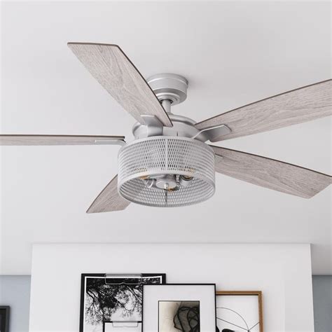 52 Honeywell Carnegie Industrial Farmhouse Ceiling Fan With Remote