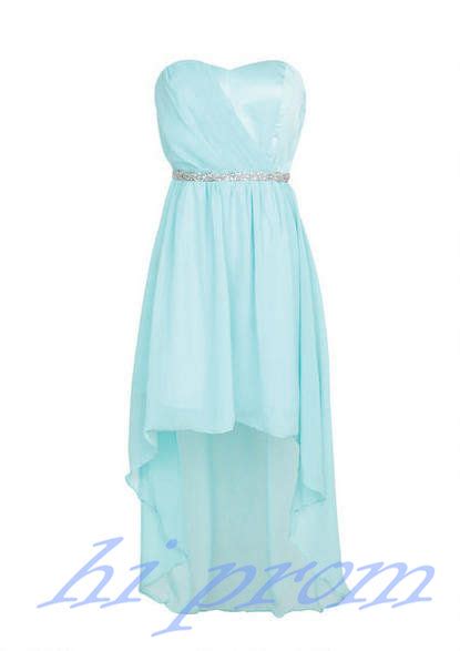 Light Sky Blue Homecoming Dresshigh Low Homecoming Dresseschiffon