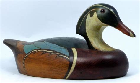 J Barto Vintage Hand Carved Mallard Duck Decoy