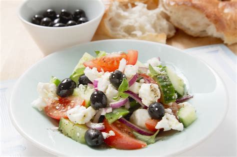 Traditional Olive And Feta Greek Salad Recipe Eat Smarter Usa