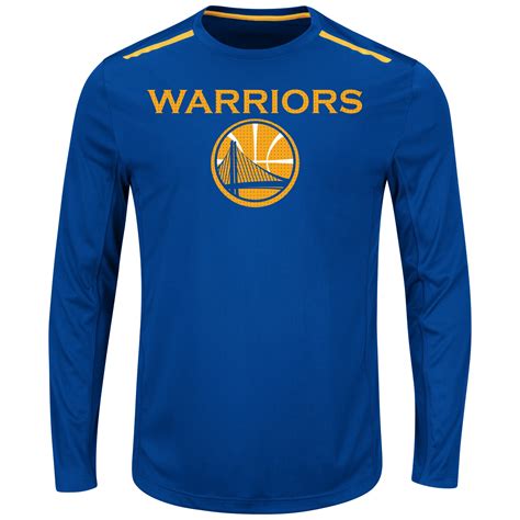 Men's Golden State Warriors Majestic Royal Conference Leader Long Sleeve T-Shirt