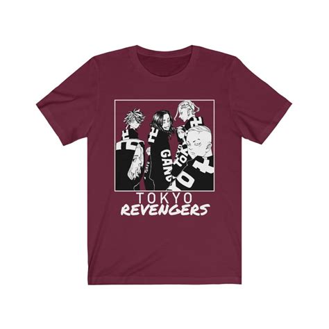 Tokyo Revengers T Shirt Black Etsy Italia