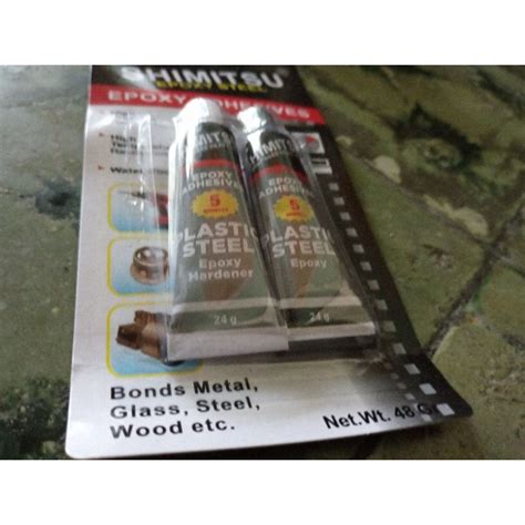 Jual Shimitsu Epoxy Steellem Besi Epoxy Adhesives 48gram Shopee Indonesia