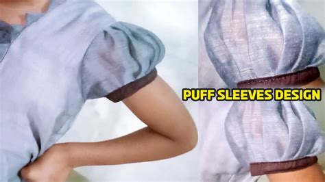 Puff Sleeves Design Easy Cutting And Stitching Puff Sleeves Design