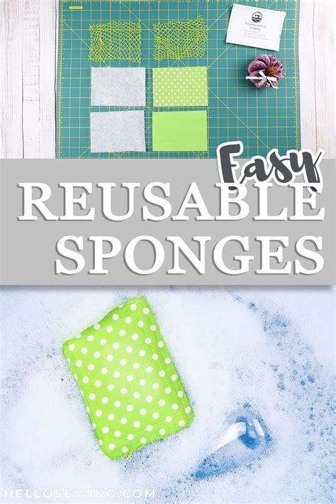 DIY Reusable Sponges | Diy sewing tutorials, Diy sewing gifts, Easy sewing projects