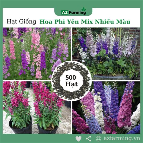 Hạt Giống Hoa Phi Yến Mix Nhiều Màu Gói 300 Hạt Az Farming Shopee