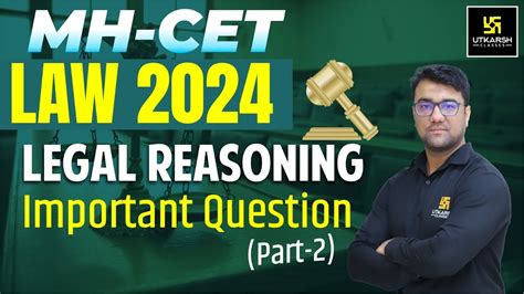 Mh Cet Law 2024 Legal Reasoning Part 2 Most Important Question