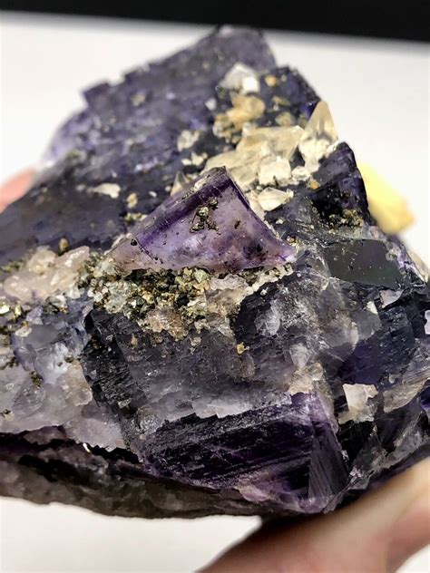 Fluorite Calcite Denton Mine Cave In Rock Hardin County Illinois