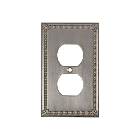 Rok Hardware Wall Plate Traditional Decorative Double Receptacle Outlet