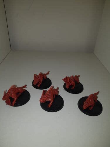 Warhammer K Chaos Daemons Flesh Hounds Of Khorne X Ebay