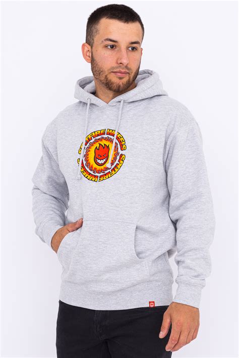 Bluza Z Kapturem Spitfire OG Fireball Grey 53110911