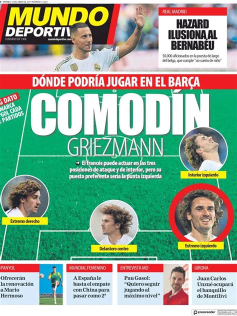 Mundo Deportivo España Viernes 14 De Junio De 2019 Infobae