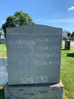 Anna Rowan Find A Grave Memorial