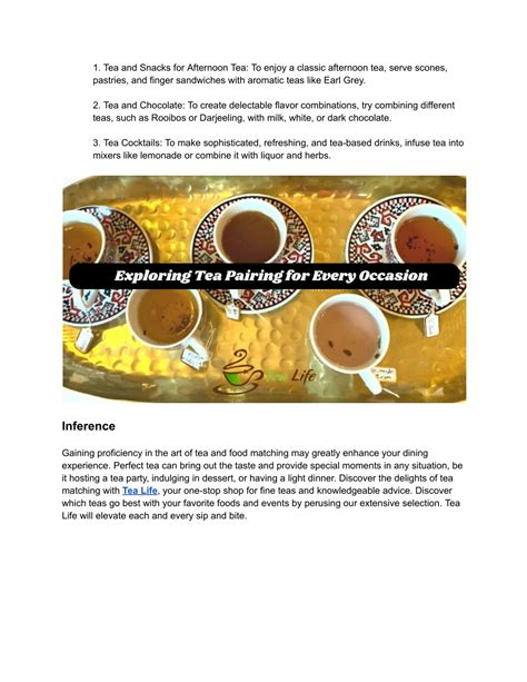 Ppt The Ultimate Guide To Pairing Tea With Food Tips From Our Tea