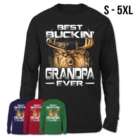 Best Buckin Grandpa Ever Shirt Deer Hunting Bucking Father Teezou Store