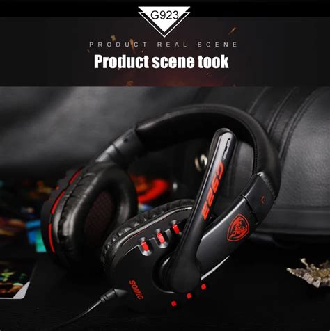 SOMiC G923 DJ наушники с глубоким басом, игровые наушники с микрофоном ...