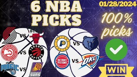 Free Nba Picks Today Picks And Predictions Sunday 1 28 24 6 Picks In