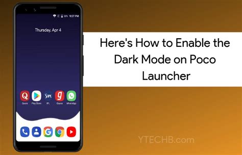 How To Enable The Dark Mode In The Poco Launcher