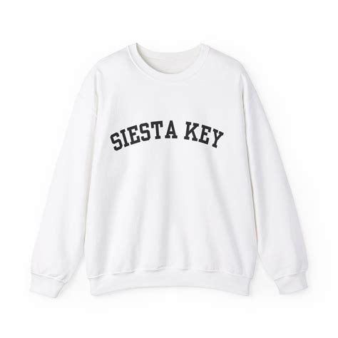 Siesta Key Sweatshirt, Trendy Siesta Key Sweatshirt, Siesta Key Florida Crewneck, Oversized ...