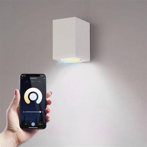 Homeylux Marion Smart Wandlamp Voor Buiten Wit Besturing Via App