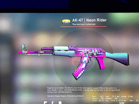 Csgo Ak 47 Neon Rider Ft Video Gaming Gaming Accessories Game T