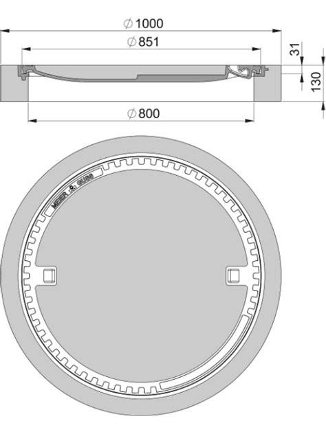 Rahmen Gusseisen Deckel Beton Guss Baustoffkataloge