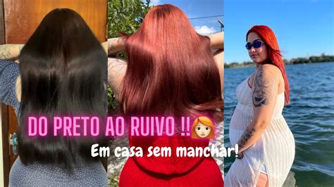 Do Preto Ao Ruivo Em Casa Beauty Color E Youtube