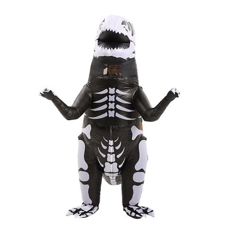 Inflatable Skeleton T Rex Dinosaur Costume Unisex Children And Youth