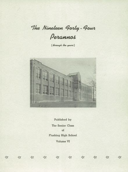 Explore 1944 Flushing High School Yearbook Flushing Mi Classmates