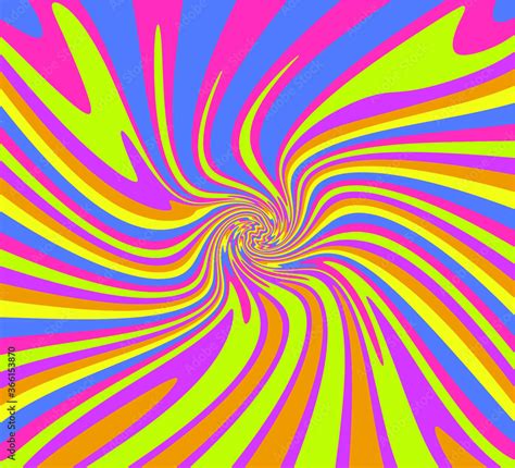 1960s Hippie Wallpaper Design. Trippy Retro Background for Psychedelic ...