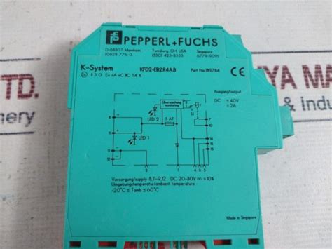 Pepperl Fuchs Kfd2 Eb2 R4a B Power Feed Module Aeliya Marine