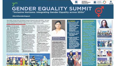 7th Gender Equality Summit 2024 News Coverage UN GCNI