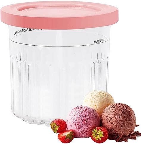 Juzinqu Eiscreme Behälter für Ninja Creami Auslaufsichere Glas