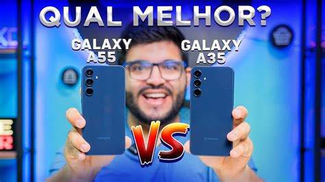 Galaxy A55 vs Galaxy A35 Tem muita diferença ou vale economizar