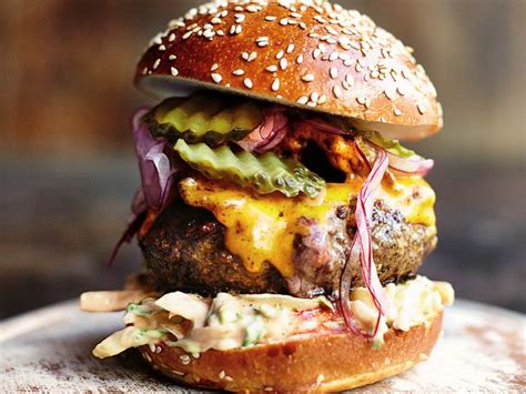 Insanity Burger From Jamie Olivers Comfort Food Recipe Burger