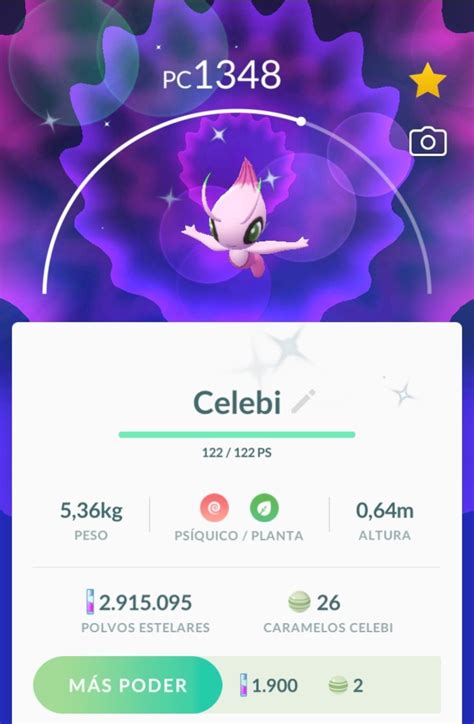 First Pokémon GO screenshot of successfully caught Shiny Celebi