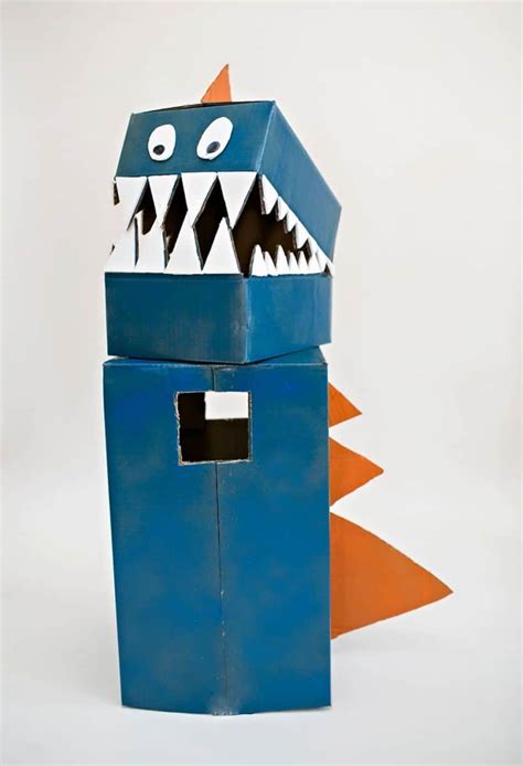 Diy Cardboard Dinosaur Costume